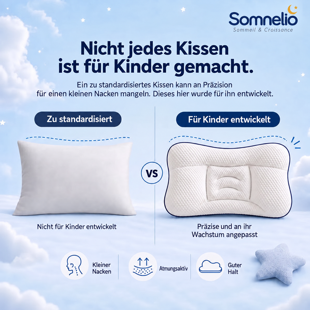 Ergonomisches Junior-Kissen